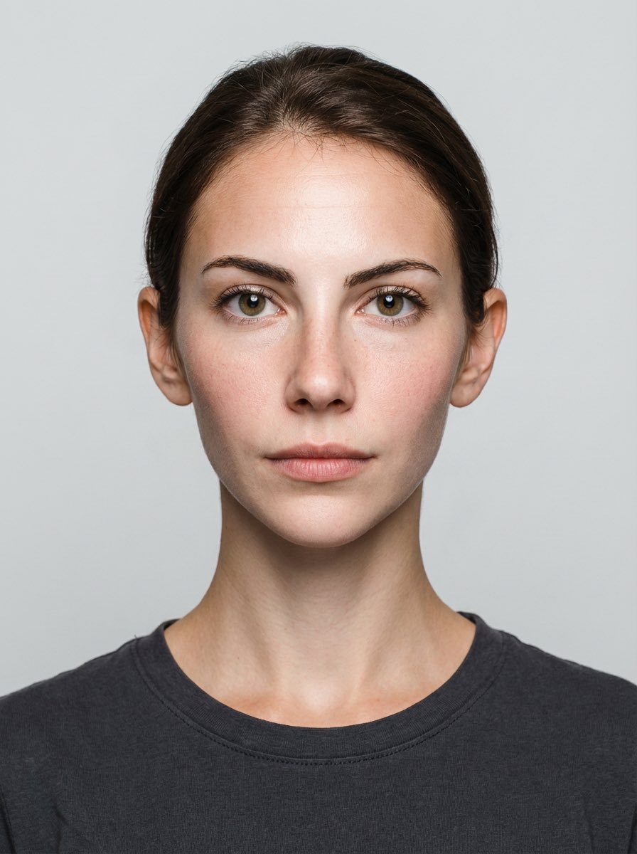Clean Neutral Studio Headshot Portrait nano banana prompt